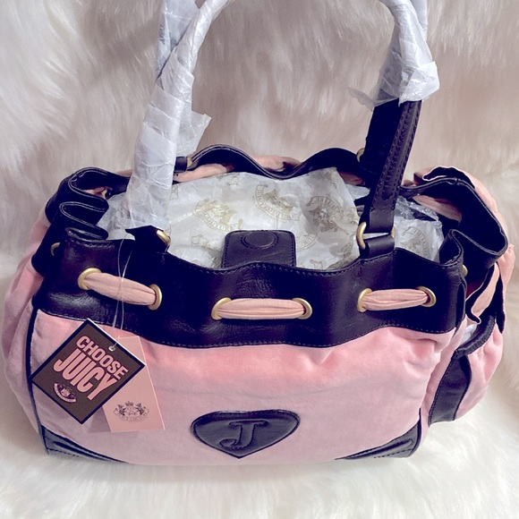 Juicy Couture Pink Velour Daydreamer Bag NWT Excellent Condition - Picture 9 of 17
